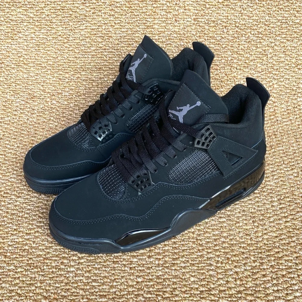 Brand New Retro 4 Black Cat (2020) -Men’s Athletic Sneakers Shoes - Picture 3 of 5